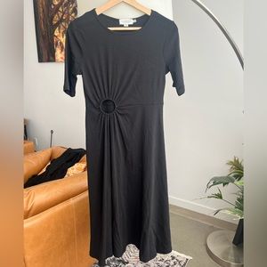 Lili Sidonio by Molly Bracken Black Flowy Dress